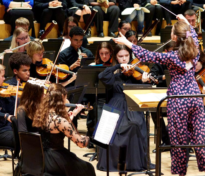 London Schools Symphony Orchestra performing at the Barbican